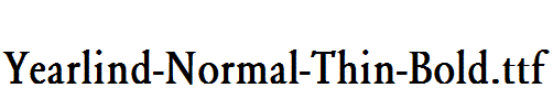 Yearlind-Normal-Thin-Bold.ttf