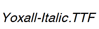 Yoxall-Italic.ttf