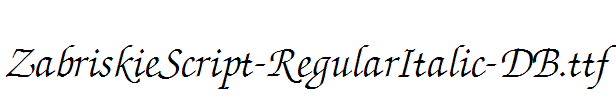 ZabriskieScript-RegularItalic-DB.ttf