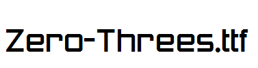 Zero-Threes.ttf