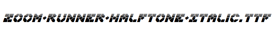 Zoom-Runner-Halftone-Italic.ttf