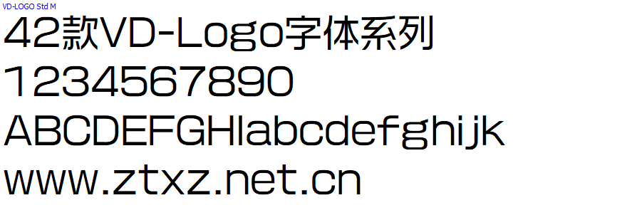 42款VD-Logo字体系列