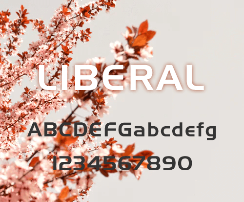 Liberal.ttf是一款好看的英文字体