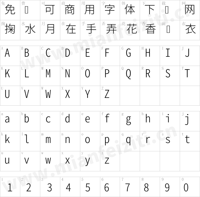 源真ゴシックGen Shin Gothic Monospace Light