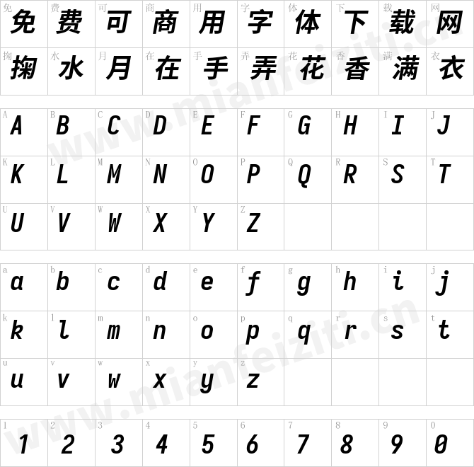 等距更纱黑体 SC-斜体