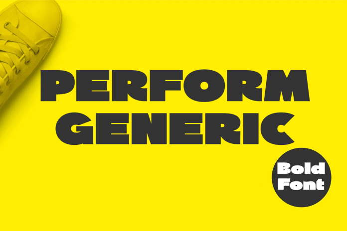 无衬线粗体英文字体Perform Generic Font